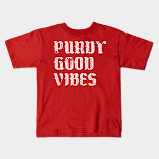 Retro Purdy Good Vibes Kids T-Shirt